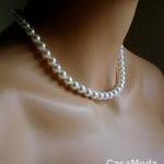 Pearl And Ribbon Necklace Bridesmaids Gifts Pearl..